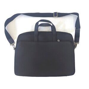 Jack Spade Barrow Leather Black Brief Laptop Bag Messenger Bag